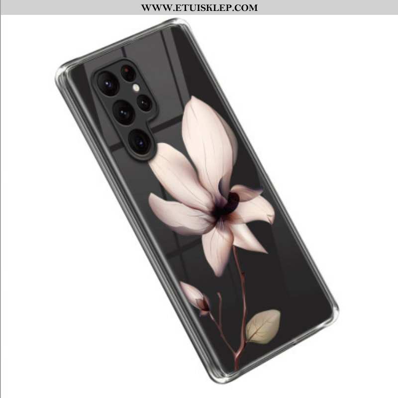 Etui do Samsung Galaxy S23 Ultra 5G Różowy Kwiat